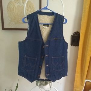 Vintage 70s Wrangler denim vest
